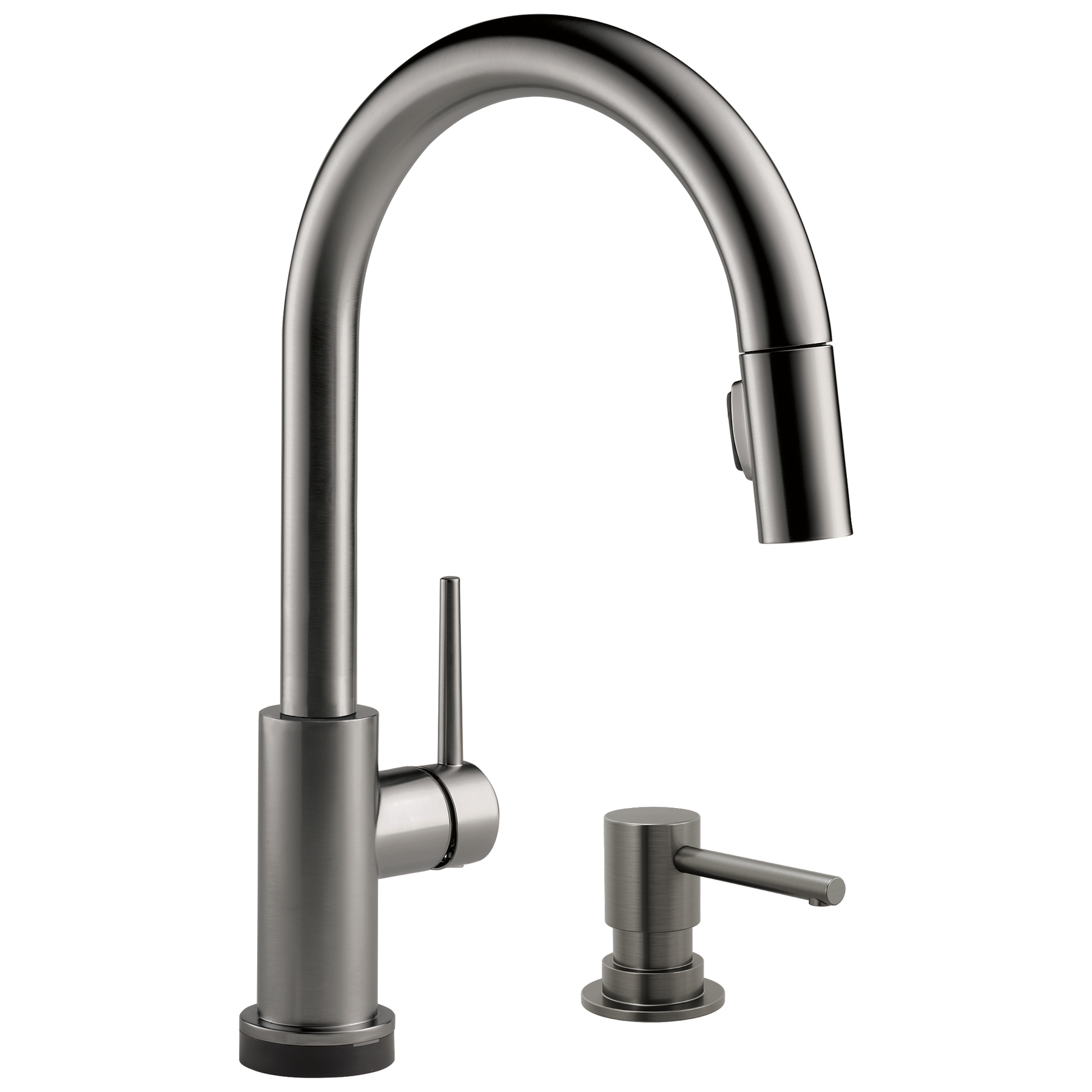 Touch2O with Touchless and VoiceIQ® Technology Single Handle Pull-Down Kitchen Faucet with Soap Dispenser
