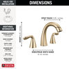Llave para baño extensible independiente de dos manijas