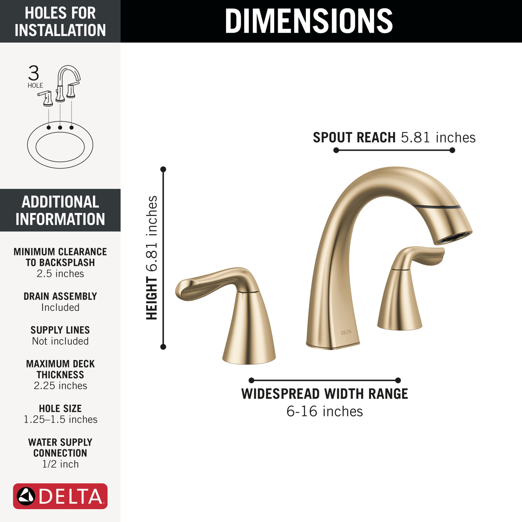Llave para baño extensible independiente de dos manijas, imagen 2