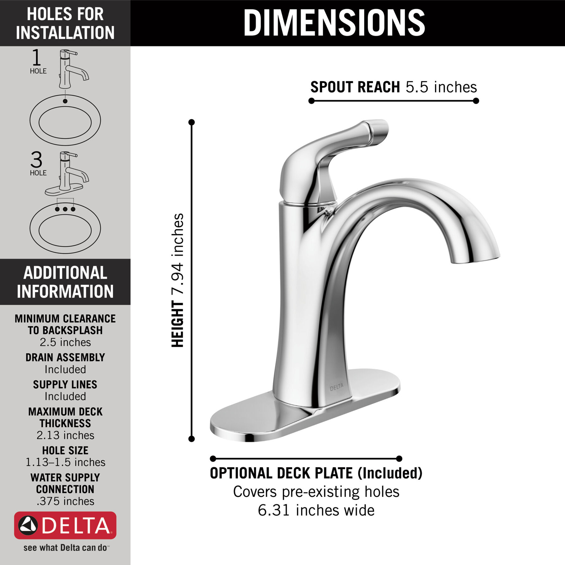 Llave para baño de combinación monomando, imagen 1