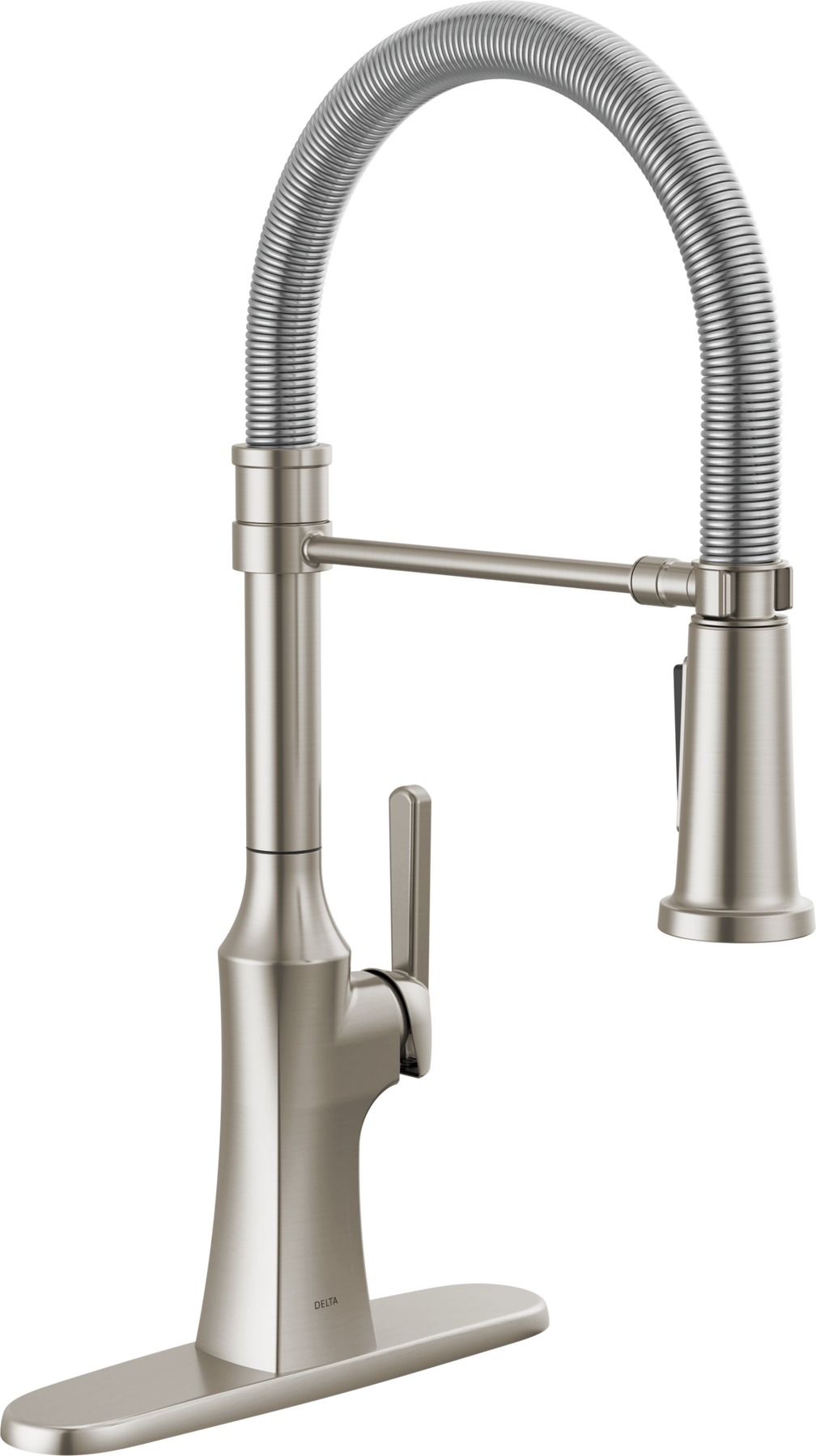 Llave para cocina monomando extensible con salida con resorte, imagen 1