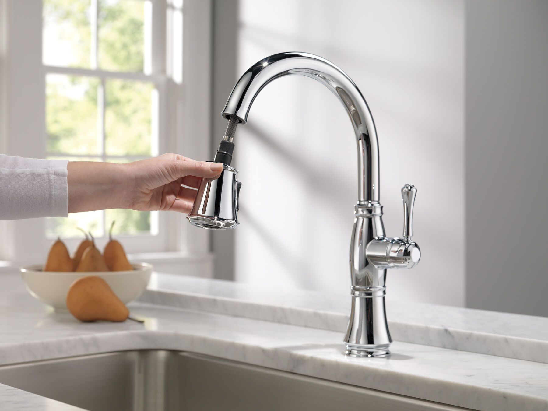 Llave para cocina monomando extensible con tecnología ShieldSpray®, imagen 5