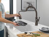 Llave de una manija con tubo de salida deslizable para cocina