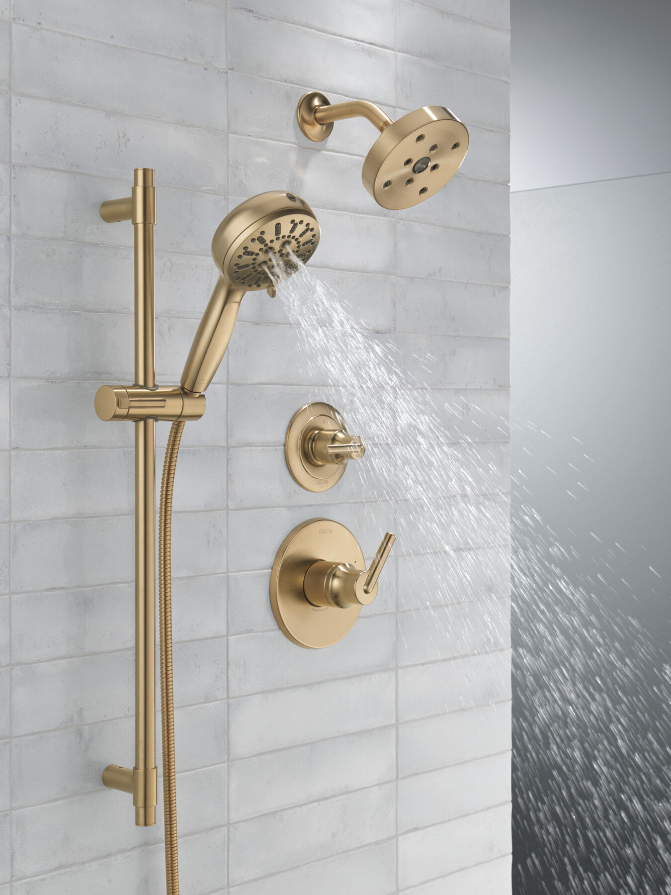 7-Setting Slide Bar Hand Shower with Cleaning Spray, image 7