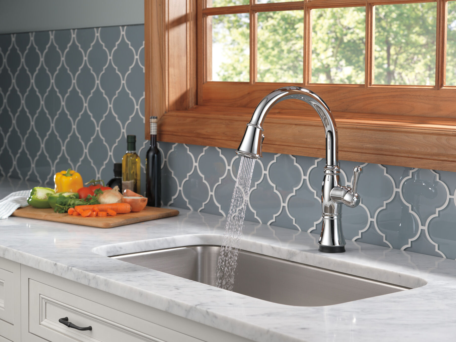 Llave para cocina monomando extensible con tecnologías Touch<sub>2</sub>O® y ShieldSpray®, imagen 9