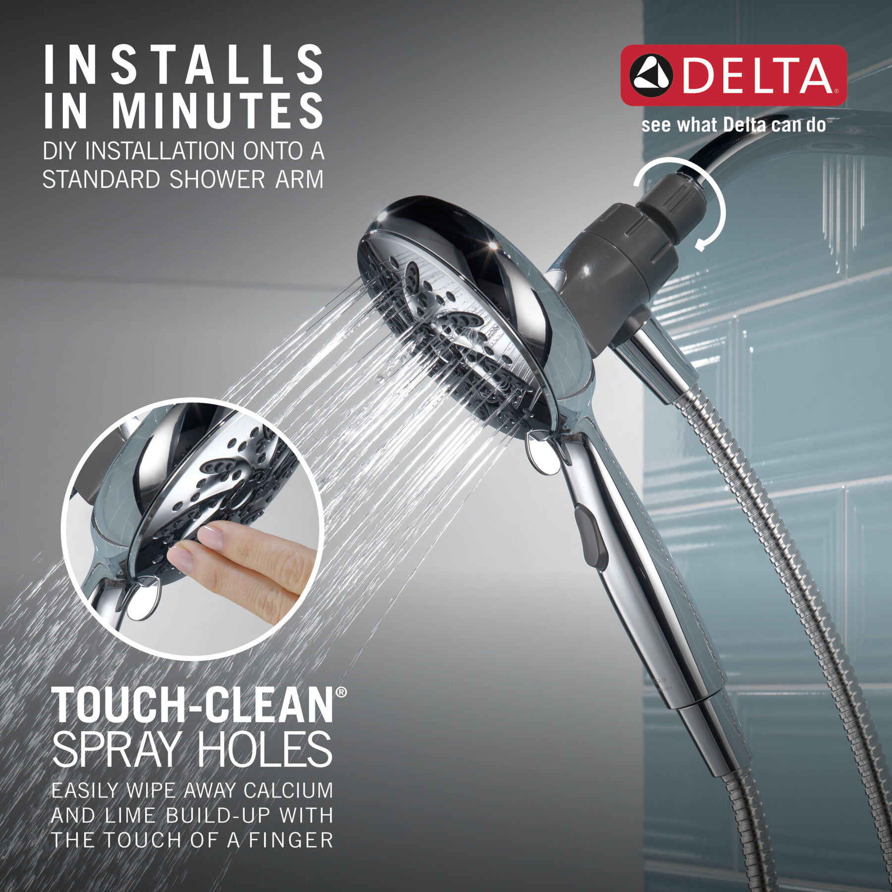 6-Setting SureDock® Magnetic Hand Shower, image 9