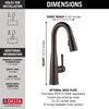 Llave para barra/encimera monomando extensible con tecnología Touch<sub>2</sub>O®