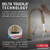 Llave para cocina extensible de una manija con tecnología Touch<sub>2</sub>O® (producto recertificado)