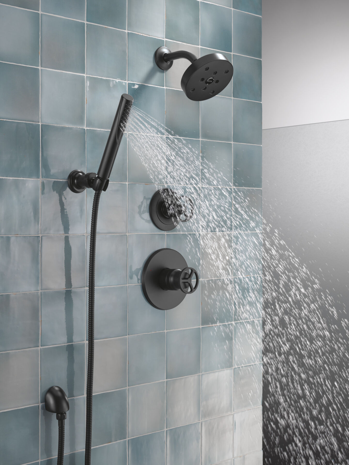 Ducha manual premium para montaje en pared ajustable de una sola función, imagen 15