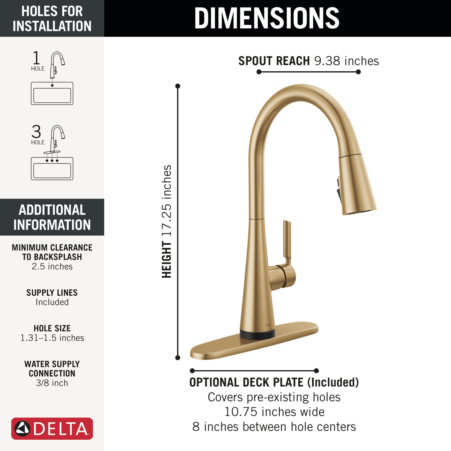 Single Handle Pull-Down Touch<sub>2</sub>O® Technology Kitchen Faucet with Touchless Technology, image 3