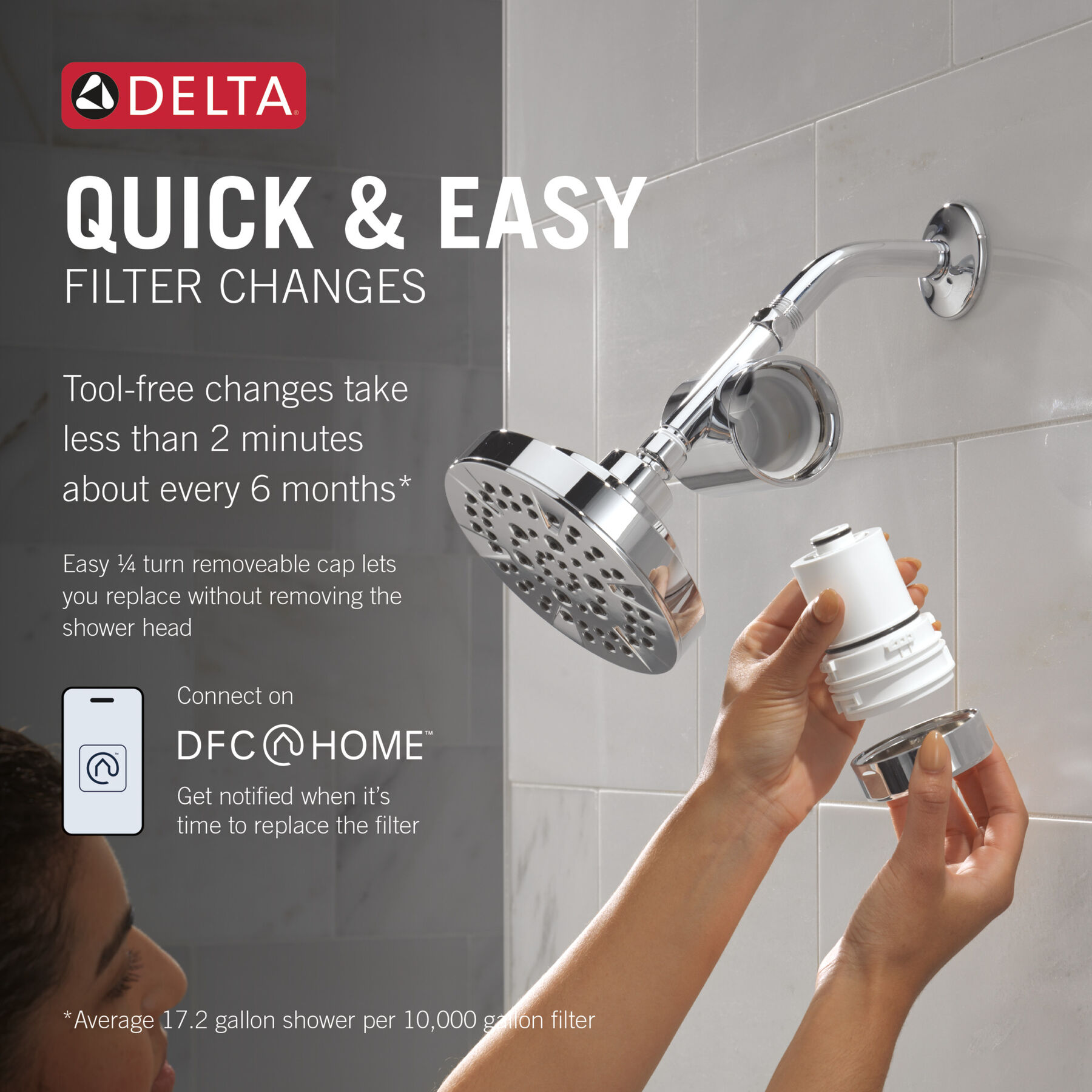 Standard Shower Filter with Shower Head Bundle, image 3