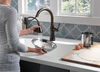 Llave para cocina monomando extensible con tecnologías Touch<sub>2</sub>O® y ShieldSpray®