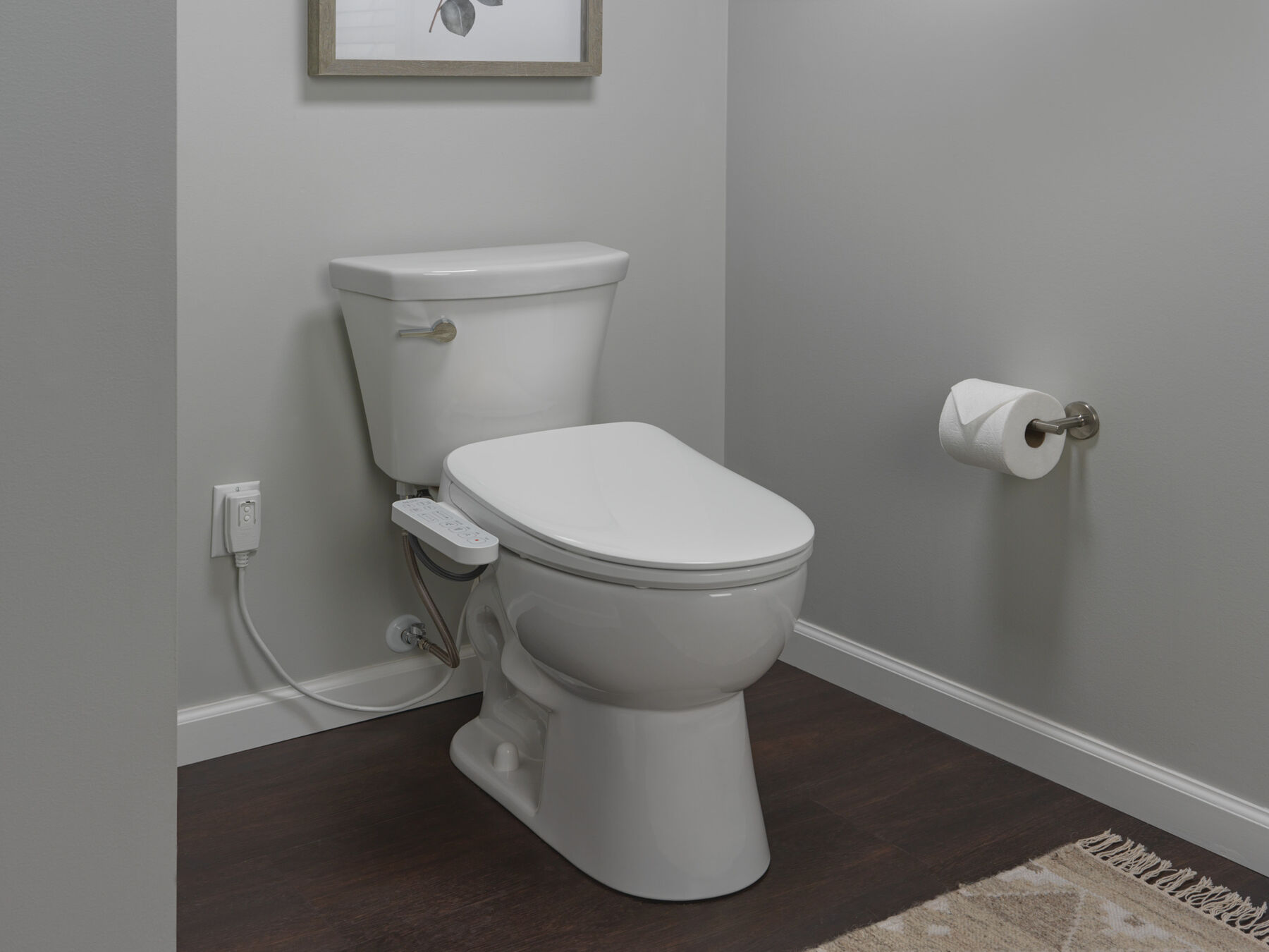 Standard Elongated Electric Bidet Toilet Seat, image 4