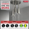 H<sub>2</sub>Okinetic® Pendant Raincan Shower Head with LED Light (Recertified)