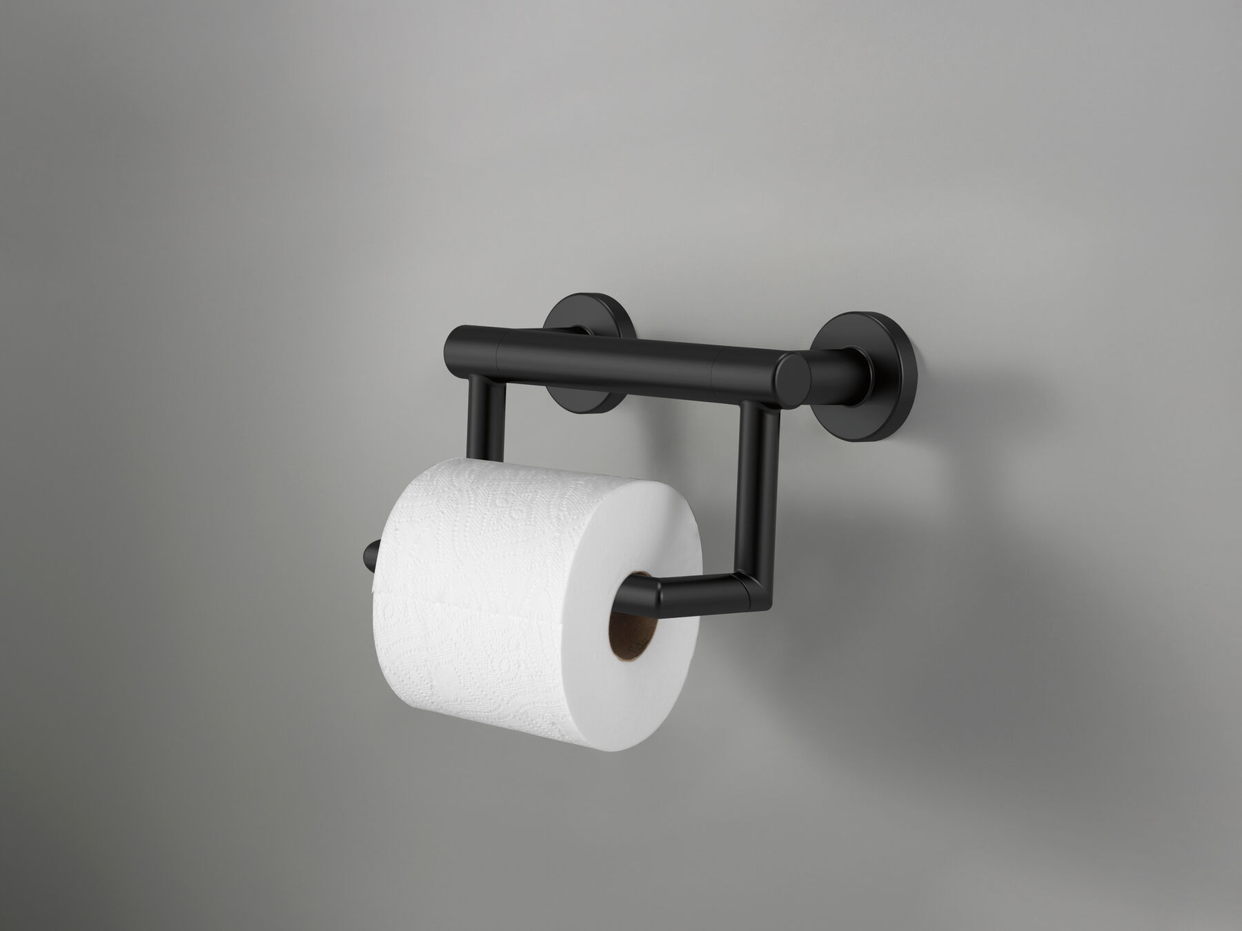 Porta rollo contemporáneo con barra de apoyo de Delta, imagen 1