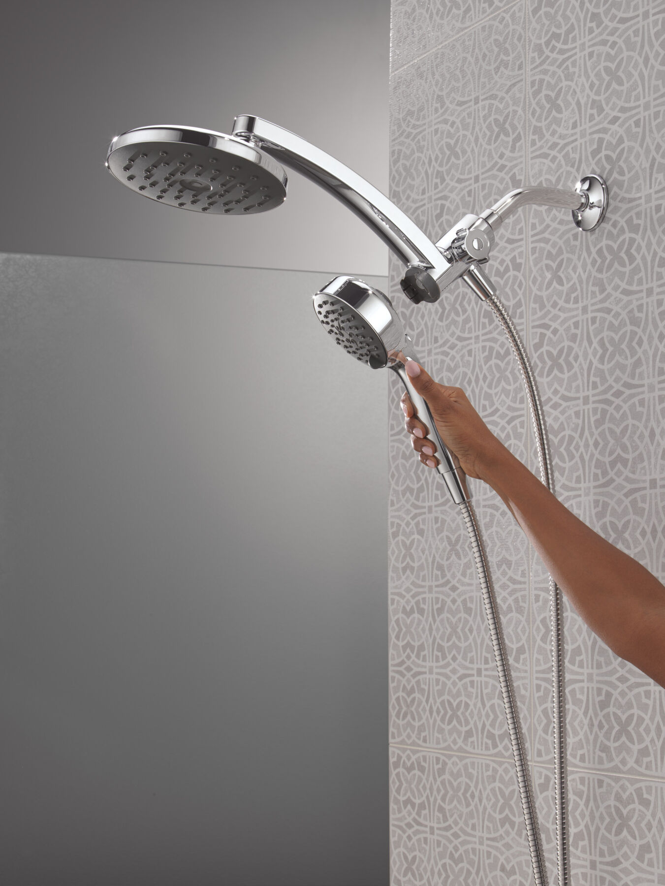 PivotPro™ 3-in-1 Combination Shower with TouchClean® Spray Face, image 12