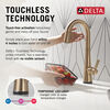 Llave para barra/preparación de alimentos Touch2O® con tecnología Touchless