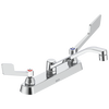 Two Handle 8 In Cast Deck-Mount Faucet