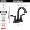 Llave para baño de combinación de dos manijas