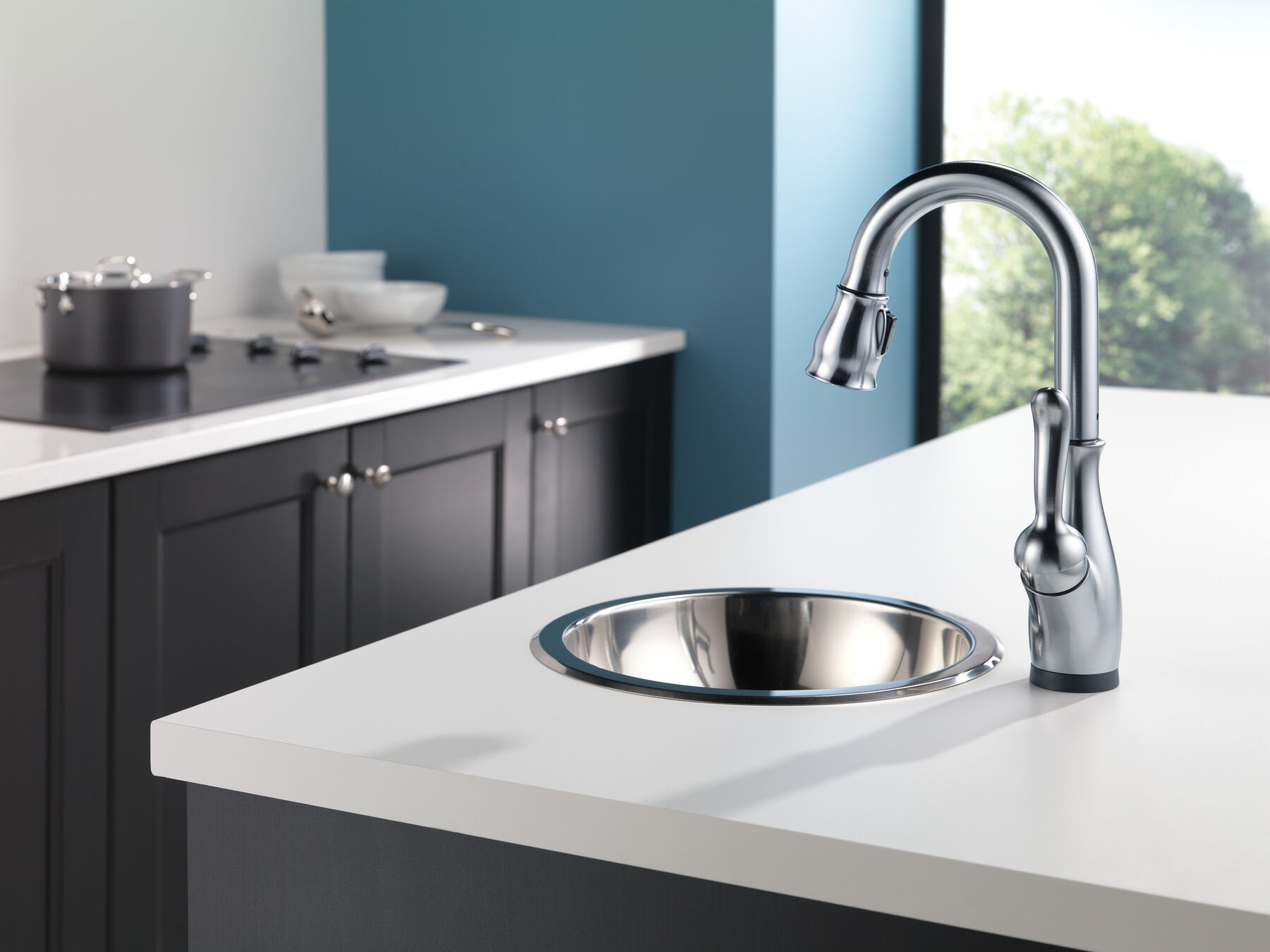 Llave para barra/encimera monomando extensible con tecnología Touch<sub>2</sub>O®, imagen 3