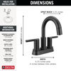 Llave para baño extensible de combinación de dos manijas