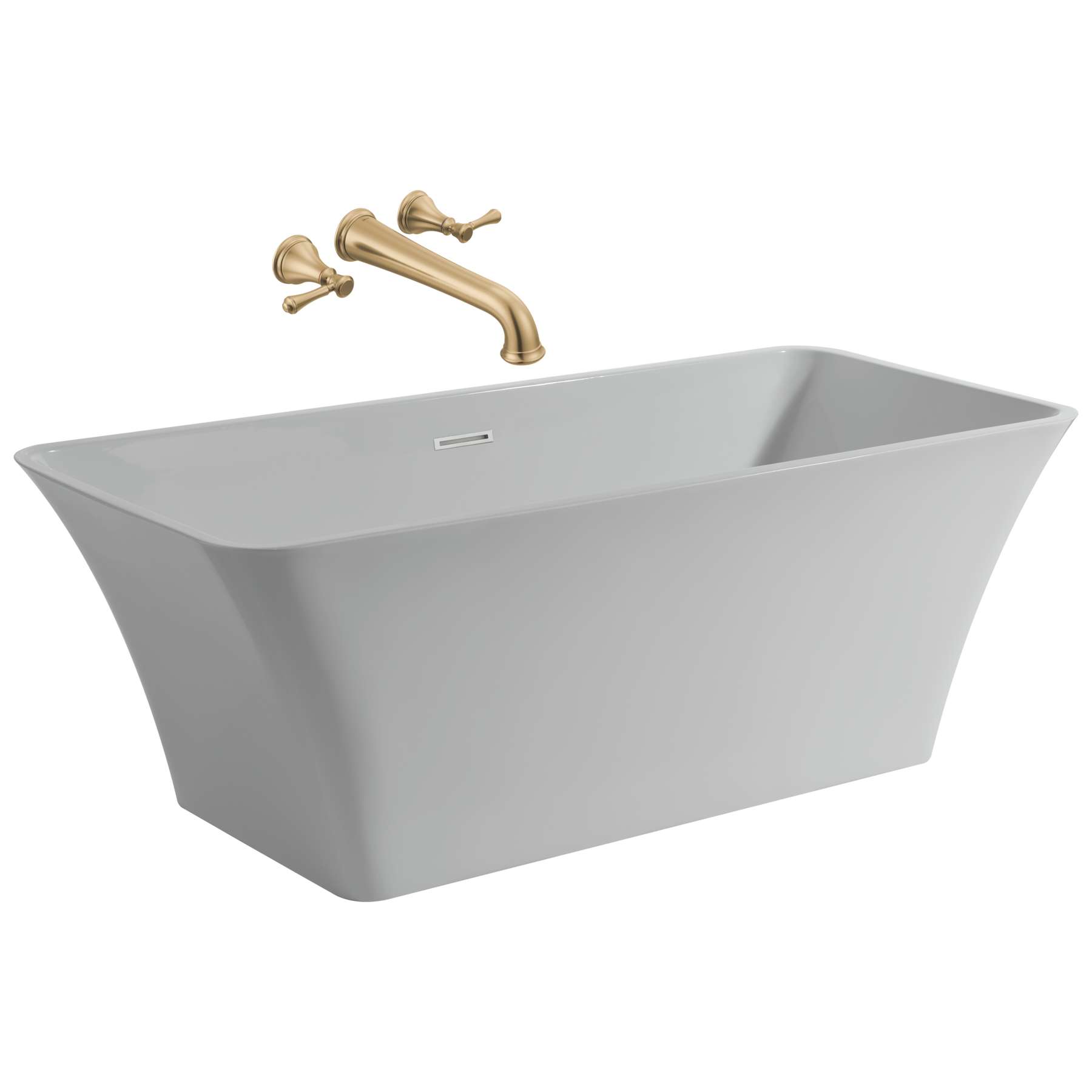 Bathtub with Tub Filler and Rough Bundle