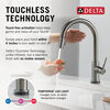 Touch2O with Touchless and VoiceIQ® Technology Single Handle Pull-Down Kitchen Faucet with Soap Dispenser