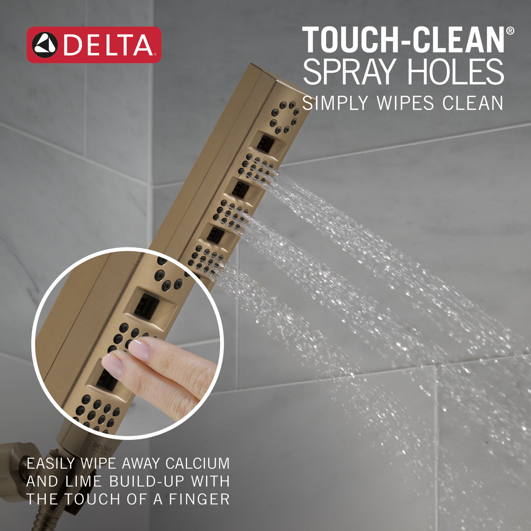 H2OKinetic® Hand Shower 1.75 GPM Wall-Mount 4S (Recertified), image 3