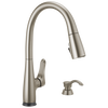 Dunsley Single Handle Pull-Down Kitchen Faucet with Touch<sub>2</sub>O® and VoiceIQ® Technology