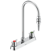 Two Handle 8 In Deck-mount Laboratory Mixing Faucet