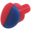Botón, rojo/azul