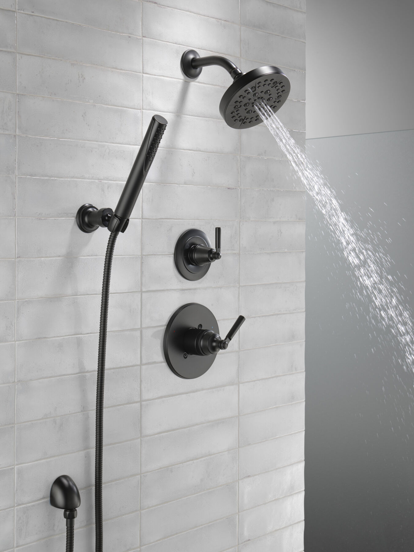 Ducha manual premium para montaje en pared ajustable de una sola función, imagen 8