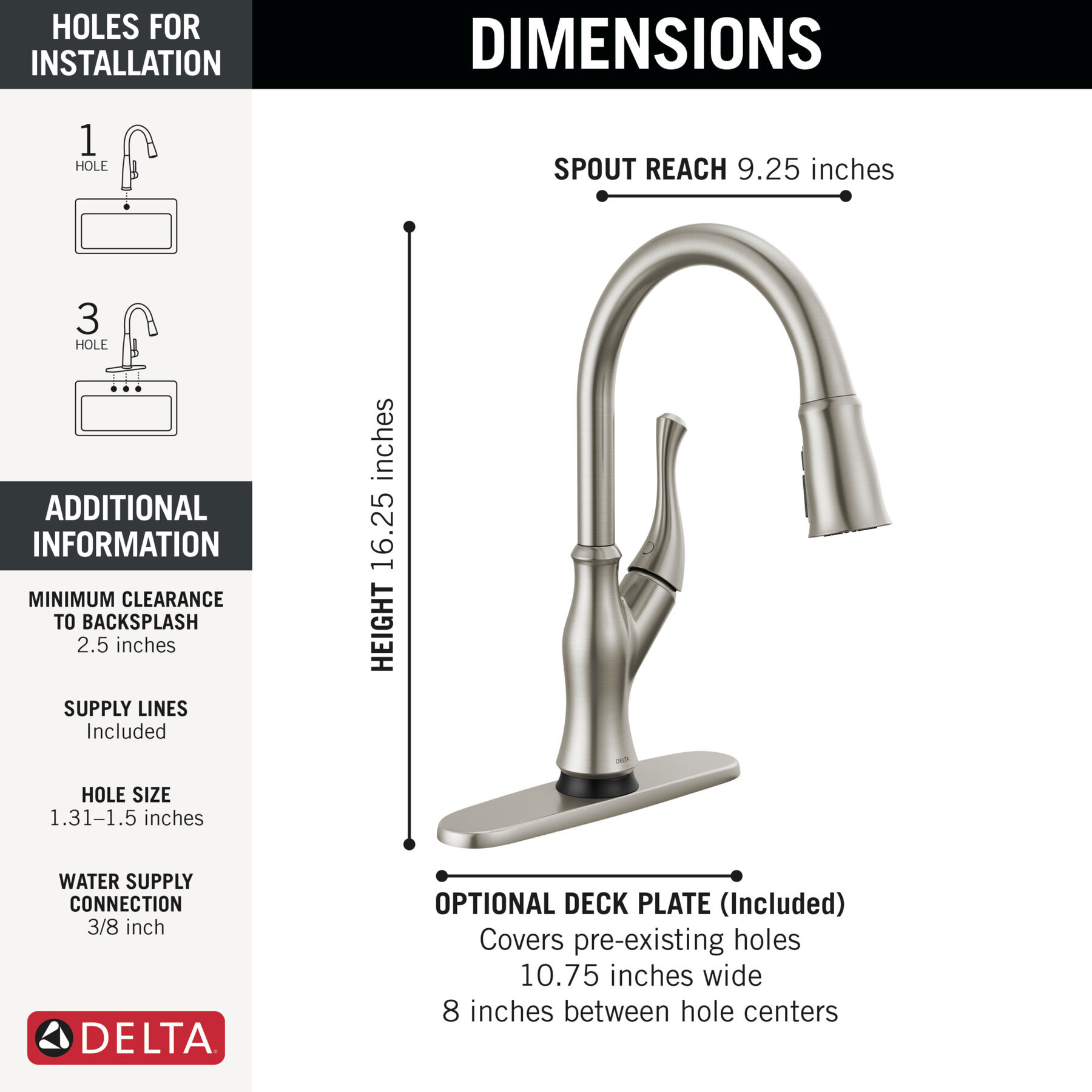 Touch<sub>2</sub>O® Technology Kitchen Faucet with Touchless Technology, image 3