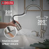 Llave para cocina monomando extensible con dispensador de jabón y tecnología ShieldSpray