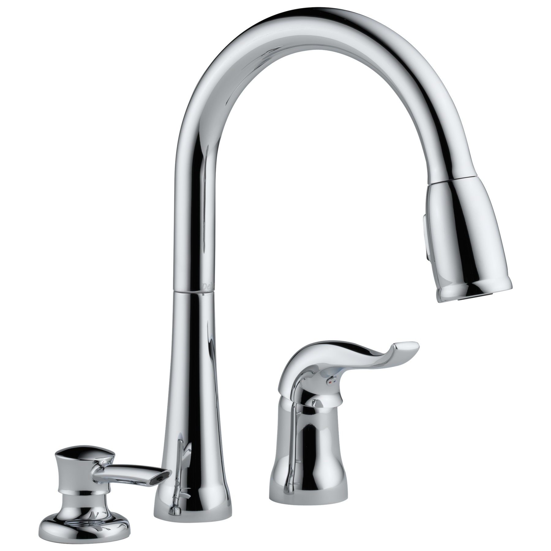 Llave de una manija con tubo de salida deslizable para cocina con dispensador de jabón