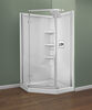 Shower Base with Wall and Enclosure Bundle