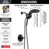 Shower Trim with HydroRain Shower Head and Rough Bundle - 14 Series