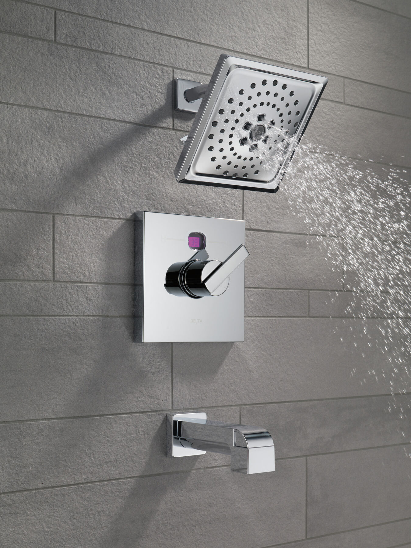Angular Modern Temp2O® 14 Series Tub & Shower Trim, image 8