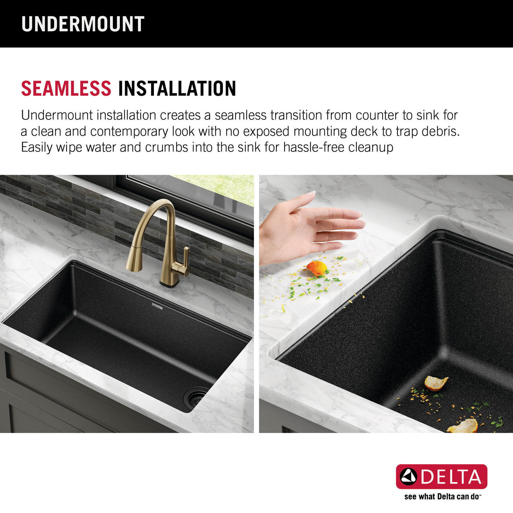 Lavabo de cocina tipo estación de trabajo con un receptáculo de compuesto de granito de 32" de montaje bajo encimera, con reborde WorkFlow™ y accesorios, imagen 14