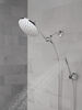 Adjustable Raincan Shower Head with Hand Shower
