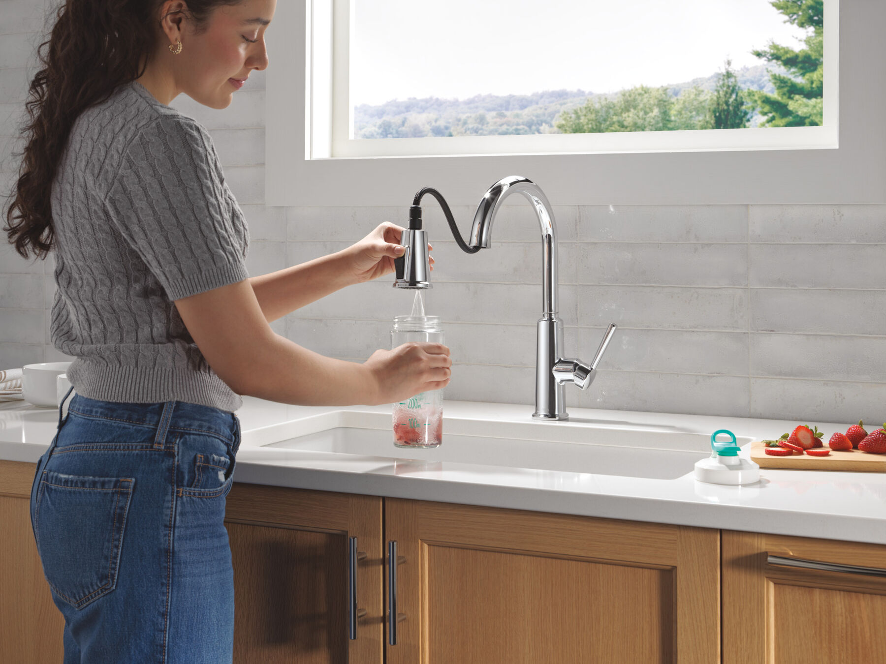 Llave para cocina monomando extensible, imagen 5