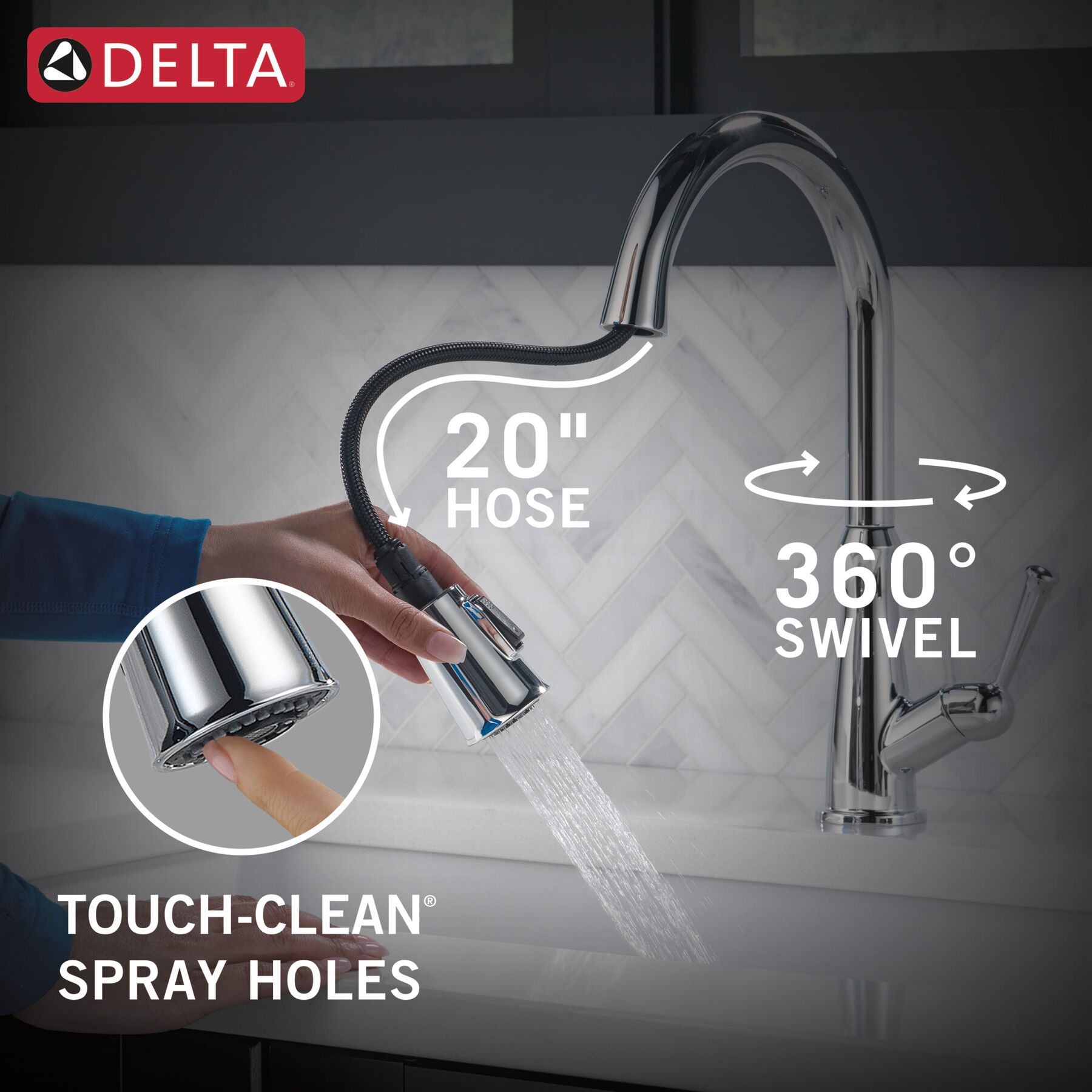 Llave para cocina monomando extensible, imagen 6