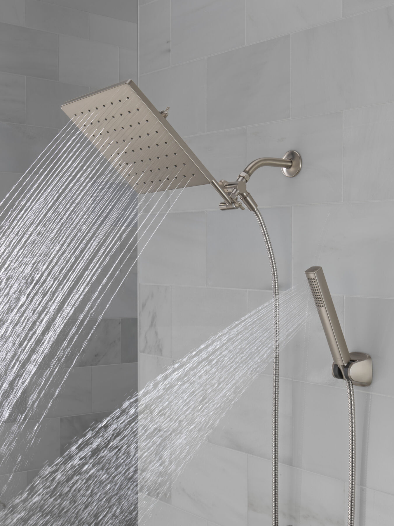 10 inch Raincan Shower Head & Hand Held Combo with Adjustable Extension Arm, image 13