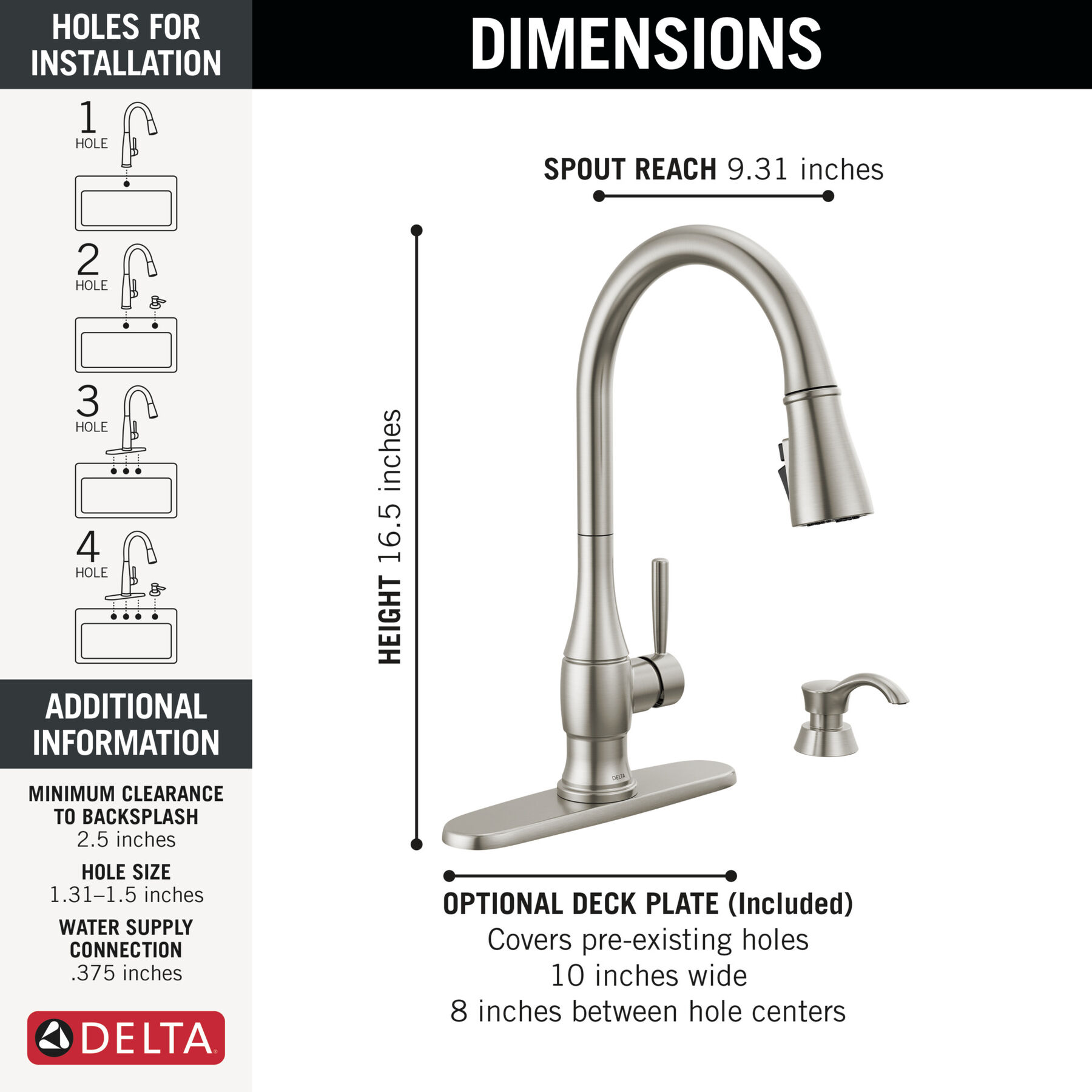 Llave para cocina monomando extensible con dispensador de jabón y tecnología ShieldSpray, imagen 3