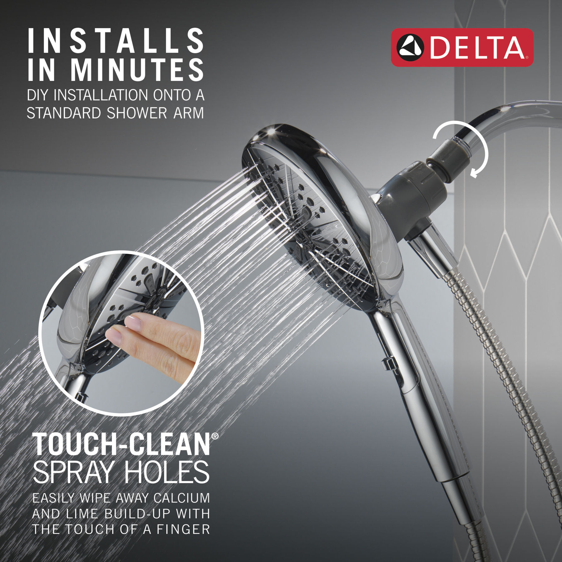 6-Setting SureDock® Magnetic Hand Shower, image 9