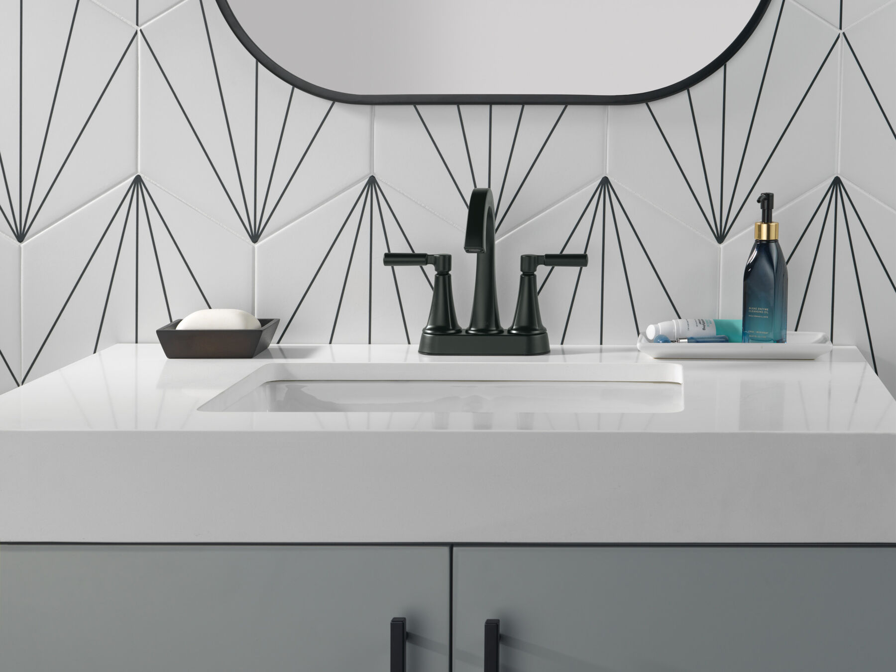 Llave para baño de combinación con dos manijas, imagen 4