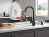 Single Handle Kitchen Pull-Down Faucet w/ Soap Dispenser