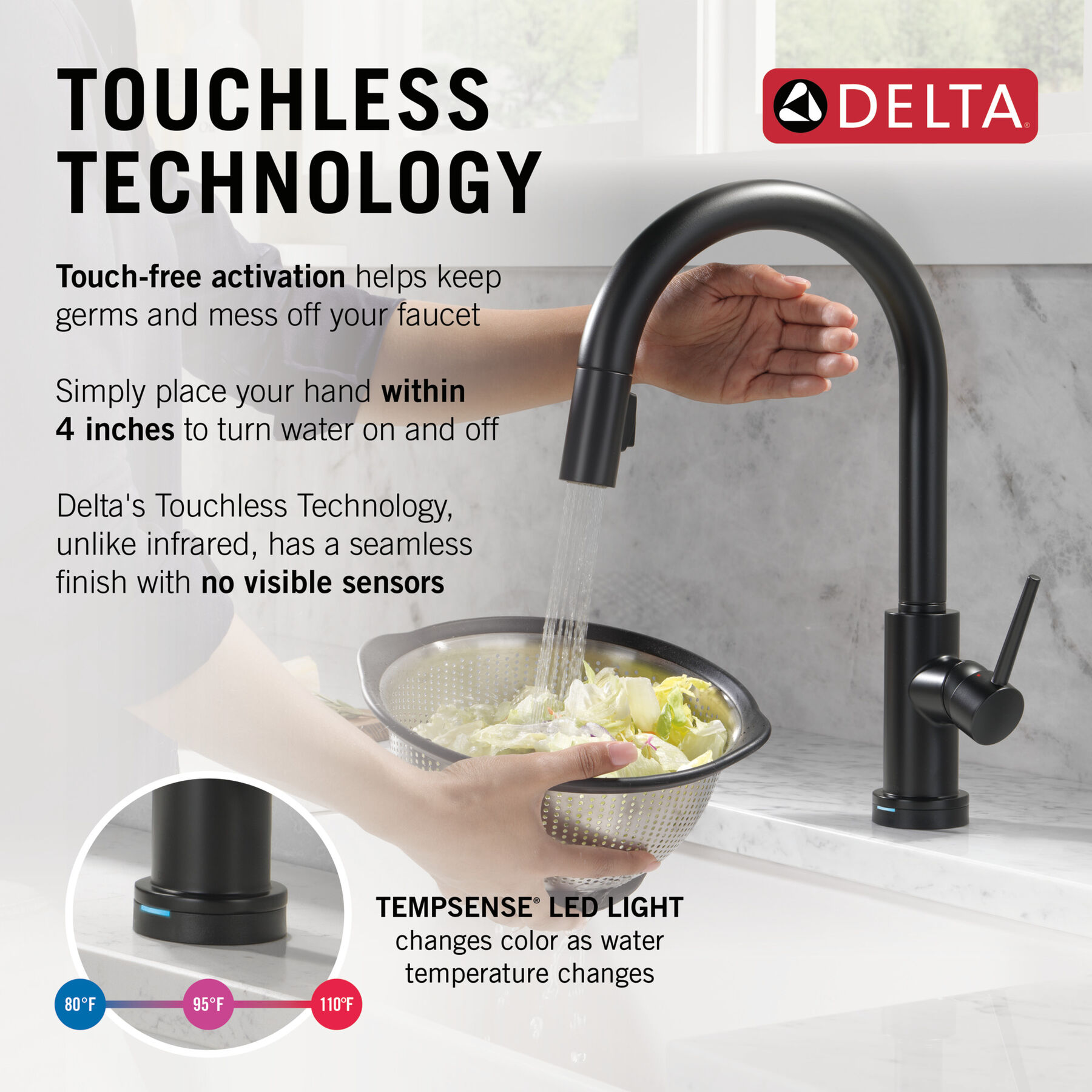 Touchless Pull-Down Kitchen Faucet 1L (Recertified), image 9