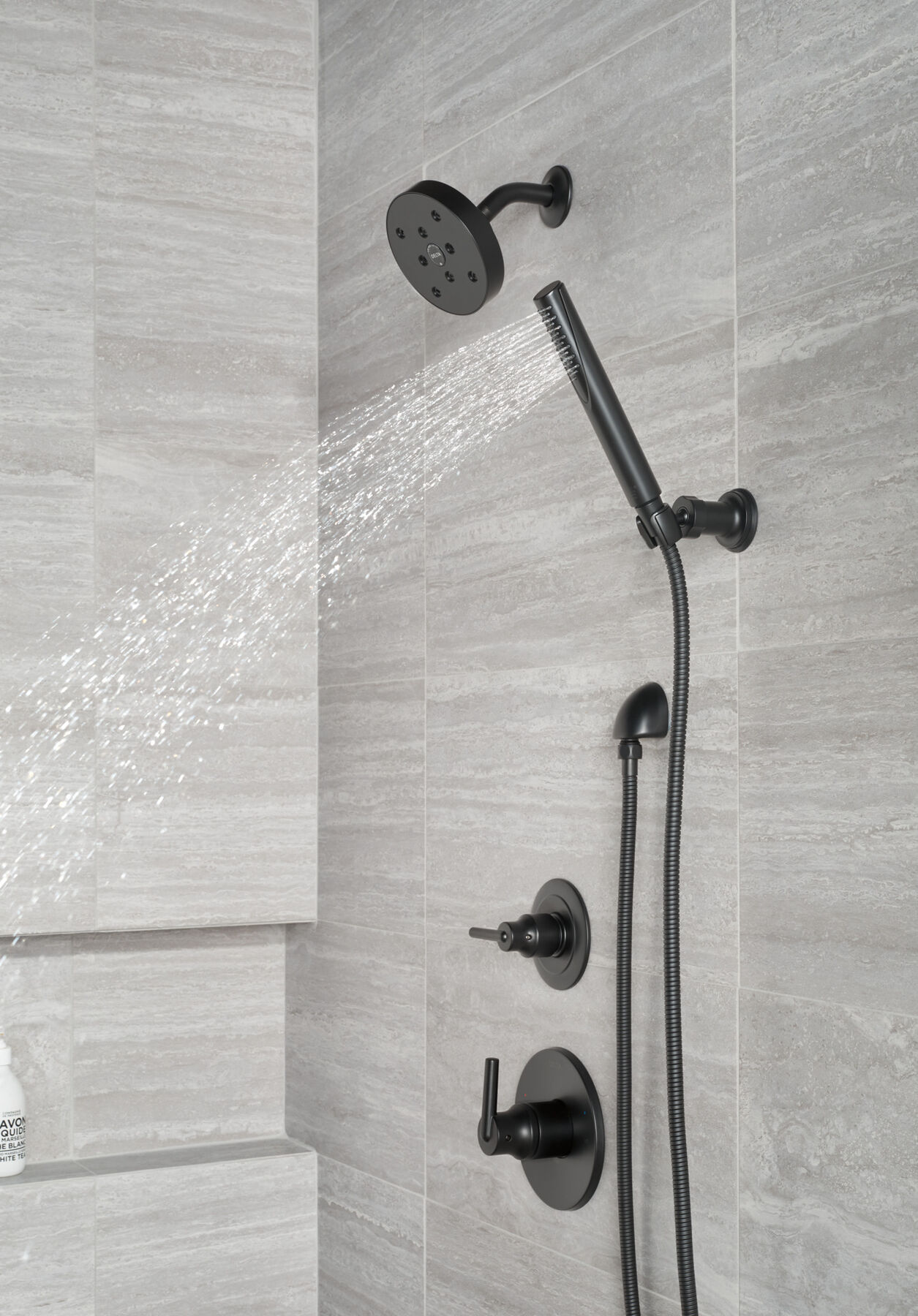 Ducha manual premium para montaje en pared ajustable de una sola función, imagen 22