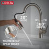 Llave para cocina monomando extensible con dispensador de jabón y tecnología ShieldSpray